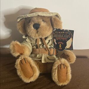 😄Jungle Joe talking plush all tags 1999 8” bear